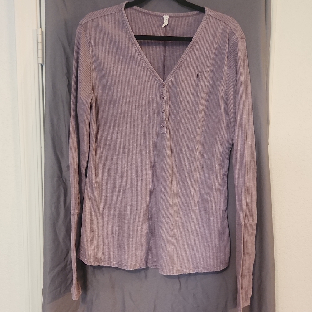 Women's Purple Long Sleeve Top, 3X